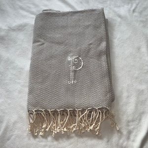 Monogrammed Mud Pie blanket